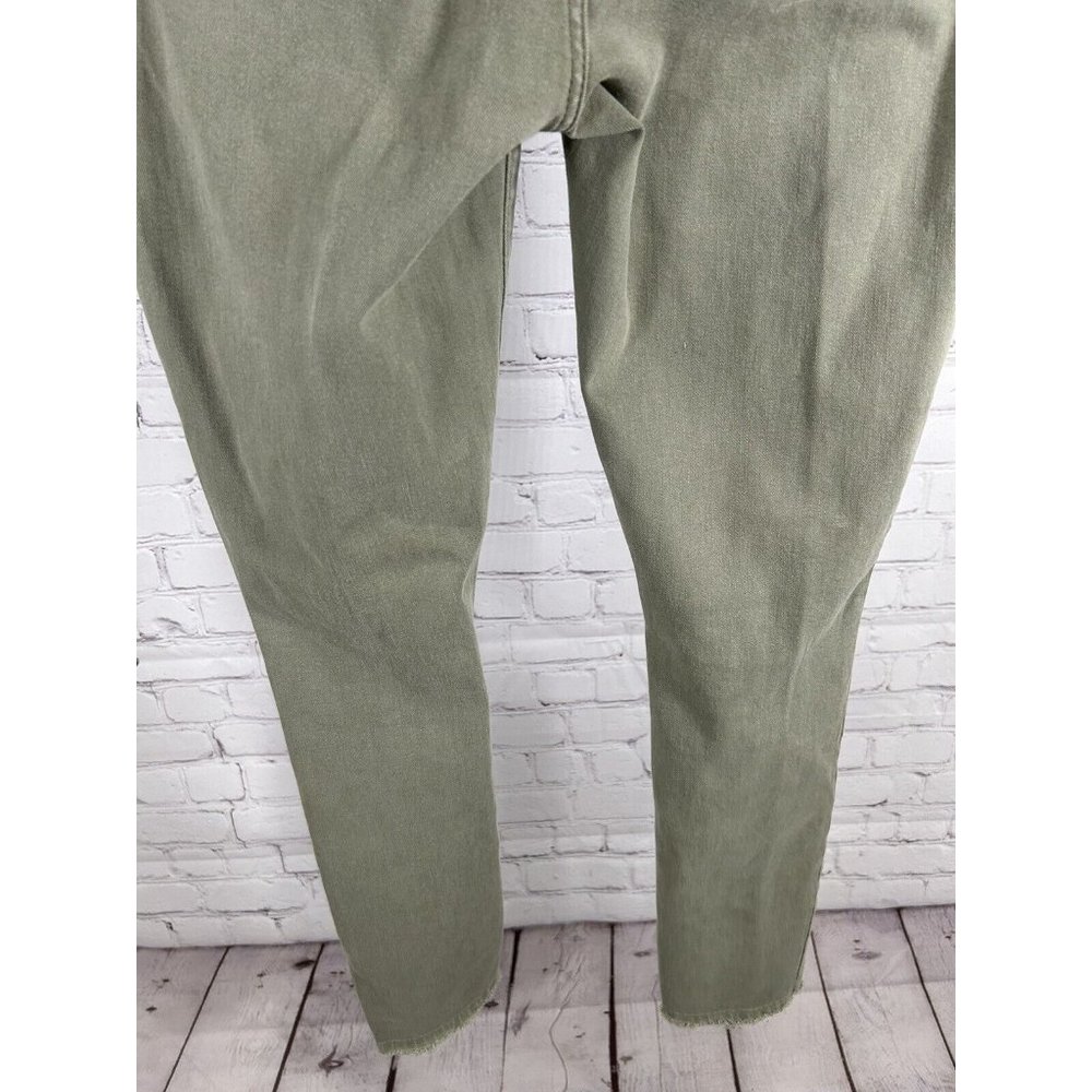 Joe's Jeans Military Green Distressed Skinny Ankle Mid Rise Jeans Pants (30x28) - Picture 8 of 13